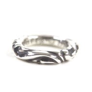 【5積分】成色極佳▼ CHROME HEARTS SCRL BAND 戒指，925純銀，日本7號（約），重7.6克，男女皆宜