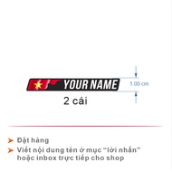 Bicycle side name decal |