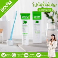 [ของแท้] ยาสีฟันบูม (Boom Nutrition Toothpaste) ยาสีฟันสมุนไพร มีฟลูออไรด์ 1500 ppm. - 1 หลอด ขนาด 8