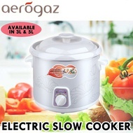 Aerogaz Electric Slow Cooker AZ-603SC (3L) / AZ-605SC (5L)