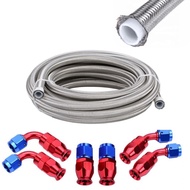 Haofa High Pressure e85 PTFE AN3 AN4 AN6 AN8 AN10 AN12 Stainless Steel Braided Hose with PTFE Fittin