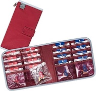 Lewis N. Clark AM/PM Faltbarer Pillenorganizer + Supplement Case für OTC Medizin, Rezept + Vitamine 