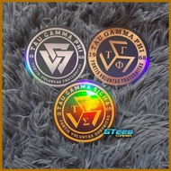 TAU GAMMA PHI TAU GAMMA SIGMA TRISKELION STICKER