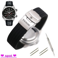 Watch Strap Tudor Tudor Camel Watch Strap Tudor Double Insurance Folding Buckle Soft Silicone/Rubber
