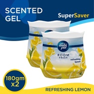 Ambi Pur Room Fresh Air Freshener Gel Refreshing Lemon (180g x 2s)