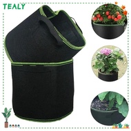 TEALY 1/3/5/7/10 Gallon Grow Bag, Felt Garden Tools Garden Planting Bag, Durable with Handles 1/3/5/