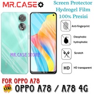 ANTI-SCRATCH HYDROGEL CLEAR CLEAR OPPO A78 / A78 4G Screen Protector hp Mr case store