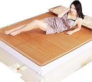 Summer Sleeping Mat, Breathable Smooth Air-conditioned Mat, Double-Sided Folding, Carbonized Mahjong