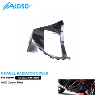 AKOSO 100% 3K Carbon Fiber Motorcycle Accessories Body Parts Fairings V-Panel Fairing For Suzuki GSX