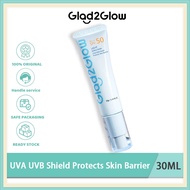 Glad2glow Light Sunscreen Gel SPF 50 PA+++/Sunscreen 30g Moisturize without drying out Waterproof a
