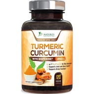 120 Capsules, Nature's Nutrition Turmeric Curcumin Max Potency 95% Curcuminoids