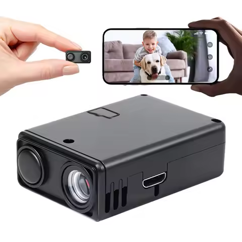 4K WiFi Mini Nanny Camera with 8GB SD Card Wireless Monitor with Motion Detection Alerts & Remote Vi