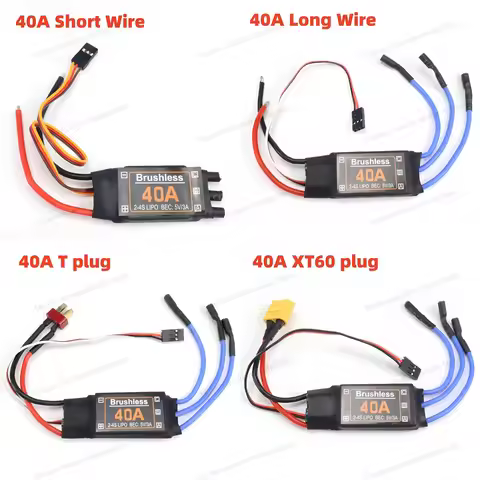 Brushless 40A ESC Speed Controler 2-4S With 5V 3A UBEC RC FPV Quadcopter RC Airplanes Helicopter F45