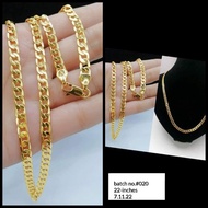 10k saudi gold chain men 22"-1,000