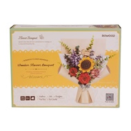 Robotime Rowood DIY Wooden Flower Bouquet 3D Wooden Puzzle ของเล่นสำหรับเด็ก (#31547)