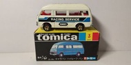 Tomy tomica 3 Nissan caravan highroof van 黑盒 racing service