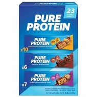 Pure Protein Bar Variety Pack 3合1蛋白質能量棒 一盒23條裝【749826003207】