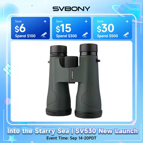Svbony SA203 Telescope 12x50 Binoculars Professional Powerful BAK4 IPX7 Waterproof Camping Equipment