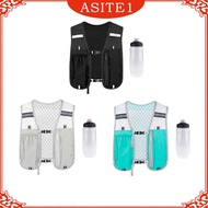 [Asite] Running Hydration Vest Runner Rucksack with Gym Bottle Adjustable Lightweight