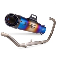CFMOTO 250SR LITE NK250 250SR Modified Exhaust Pipe Oxygen Sensor Ready Titanium Motorcycle Exhaust 