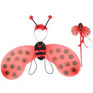 Children Halloween Costume Little Bee Wings Props Performance Costume Princess Dance Skirt Wings Fou