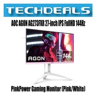 AOC AGON AG273FXR 27-inch IPS FullHD 144Hz PinkPower Gaming Monitor (Pink/White)