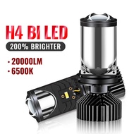 1/2 Pcs Canbus Y6 H4 LED Car Headlight 6500k Super Bright Mini Lens Headlight H4 8000LM IP67 Waterpr