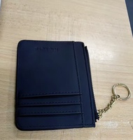 card holder with key chain 6 card slot 2 poket