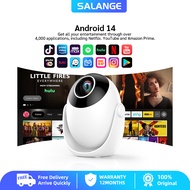 Salange Q3Pro  Android 14 Smart Proyector Built-in Apps,4K Support Outdoor Movie with WiFi and Bluet