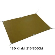 FLAMES CREED Ultralight Tarp น้ําหนักเบา MINI Sun Shelter Camping Mat เต็นท์ Footprint 15D ไนลอนซิลิ