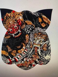 layang2 burhan motif barong  siap mengudara * 100 x 90 cm *
