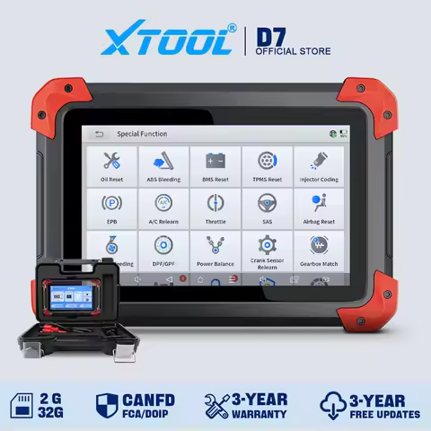 Upgraded XTOOL D7 Car Diagnostic Tool All System Automotive Scanner Bi-Directional Control ECU Codin