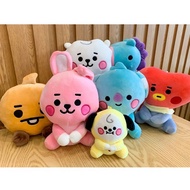 10cm/18cm BT21 BTS Plush Toy BTS Sitting Figure Chimmy Cooky Koya Mang RJ Shooky Tata Doll