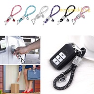 MEN Rhinestones Keychain Ring Strap for Key Fob Fashionable for Key Fob Keychain