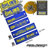 Motorsports Keytag : Ohlins Suspension Design Keychain. R1M R15 R3 R6 CBR600RR CB150R CBR600RR ZX10R