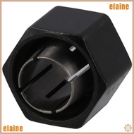 ELAINE Router Collet Replacement, Silver Steel Router Fittings, Portable M19 1/2" Black Carving|coll