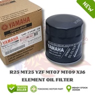 YAMAHA R25 R250 MT25 MT-25 XJ6 MT07 MT09 R1 R6 YZF OIL FILTER CLEANER ELEMENT PENAPIS MINYAK HITAM 4