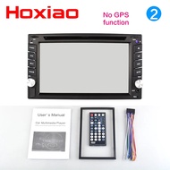 เครื่องเล่นดีวีดีในรถยนต์ QAZWS 2 Din GPS 7 เครื่องเล่น CD วิทยุระบบนำทาง FM บลูทูธแบบติดกระจก MP5 H