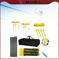 blesiya Volleyball Set Portable Volleyball Net Set Pump Carry Bag Volleyball Complete