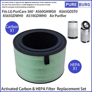Fits LG PuriCare AS60GHWG0 AS65GDST0 AS65GDWH0 AS10GDWH0 AS95GDWV0 360º Air Purifier HEPA  Filter