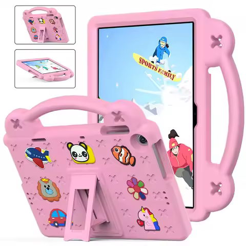 Kids EVA Bear Stand Case for Samsung Galaxy Tab A9 A11 8.7" Tab A9Plus A11+ S7 S8 S9 S10Lite S9FE S1
