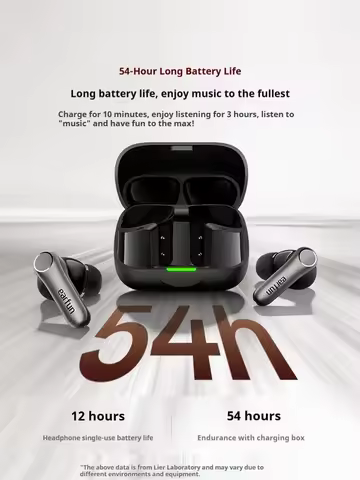 EarFun Air Pro 4+ Wireless Earbuds Active Noise Cancelling Headphones 6-Mic AI Clarity Call 54H Batt