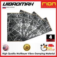 4 Sheet VIBROMAX 2.0mm Car Soundproof and Heat Deadening (75cm X 50cm). [ RION MARKETING ]