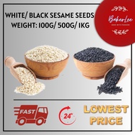 BLACK SESAME SEED / WHITE SESAME SEED (100G/500G/1KG) [REPACKED FROM HALAL] BIJAN PUTIH/BIJAN HITAM