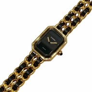CHANEL 香奈兒 H0001 Premiere L 方糖 石英錶 黑金