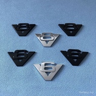 Pelekat Kereta V6 V8 Baharu Pengubahsuaian Kereta Pelekat Anjakan V6 Logam 3D V8 Logo Anjakan Tinggi