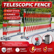 Telescopic Fence Stainless Steel Contraction Band Fence , 3M 6M 10M Safety Fence Barrier伸缩围栏