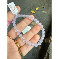 (A135)(6,3-6,4mm)Purple Agate Bracelet