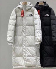 韓國預訂優惠 2色可選 The North Face Logo 90白鴨絨防水長款羽絨外套