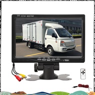 12V-36V 7inch Car Monitor 16:9 800x480 LCD Rearview Monitor with 2 Way Video Input for Rear View Cam